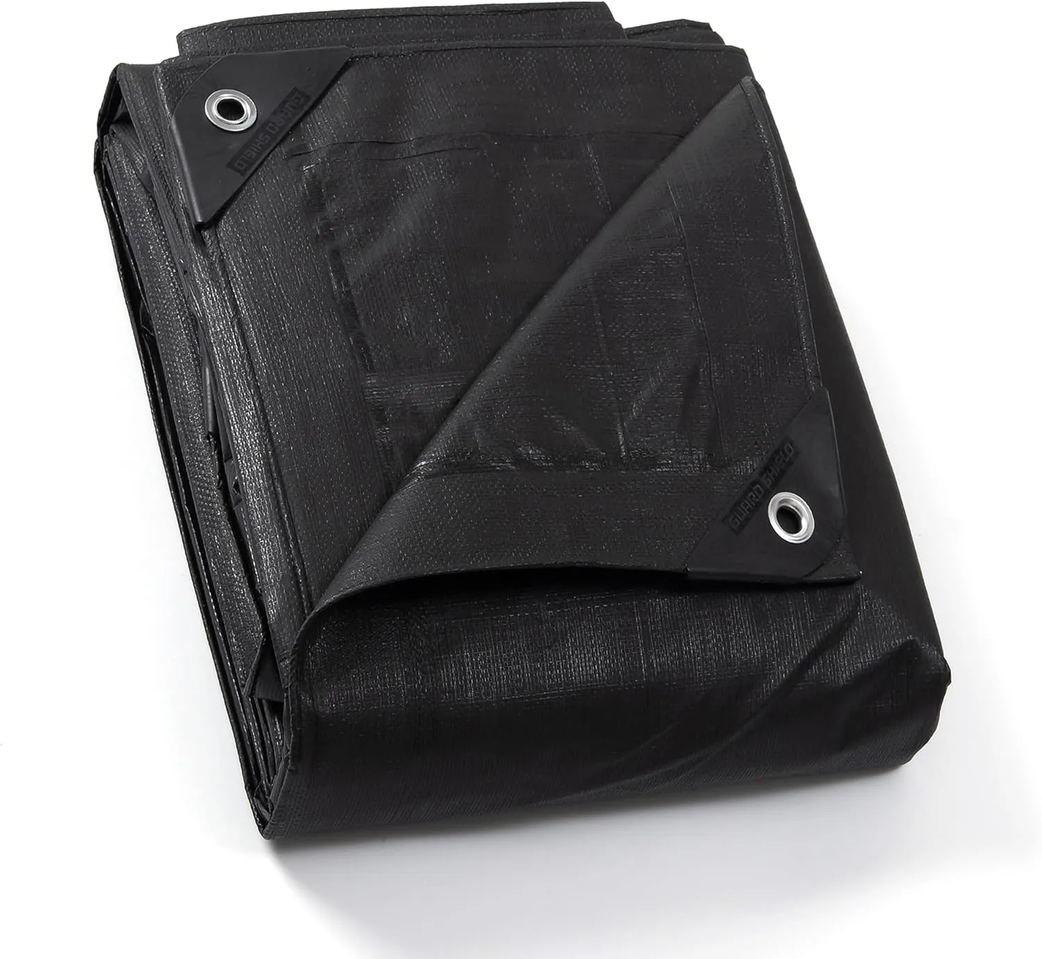 GUARD SHIELD Tarp Waterproof Heavy Duty Matte Black Tarp 12x16 Feet Large UV Resistant Tarps Cover Outdoor 11mil