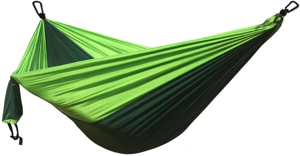 Hammock Parachute Hammock with Hammock Straps and Black Carabiner Camping Survival Travel Outdoor Beach Hiking Gear Backpacking Hammock for Outdoor Camping and Picnic