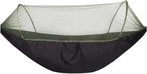 Hammock Portable Outdoor Parachute Hammocks Camping Hammock with Mosquito Net Camping Stuff for Hiking Backpacking Tree Jungle for Outdoor Camping and Picnic