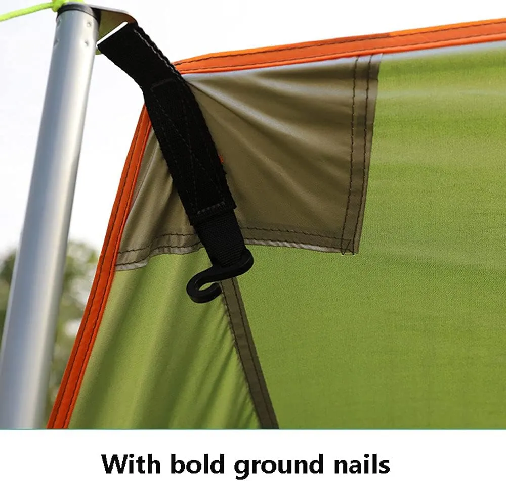 Hammock Rain Fly Tent Tarp, Large Waterproof Camping Tarp Shelter Protection Tent Tarp for Camping Hiking Backpacking Outdoor Adventure Sun Shelter, Folding Pergola Canopy,4