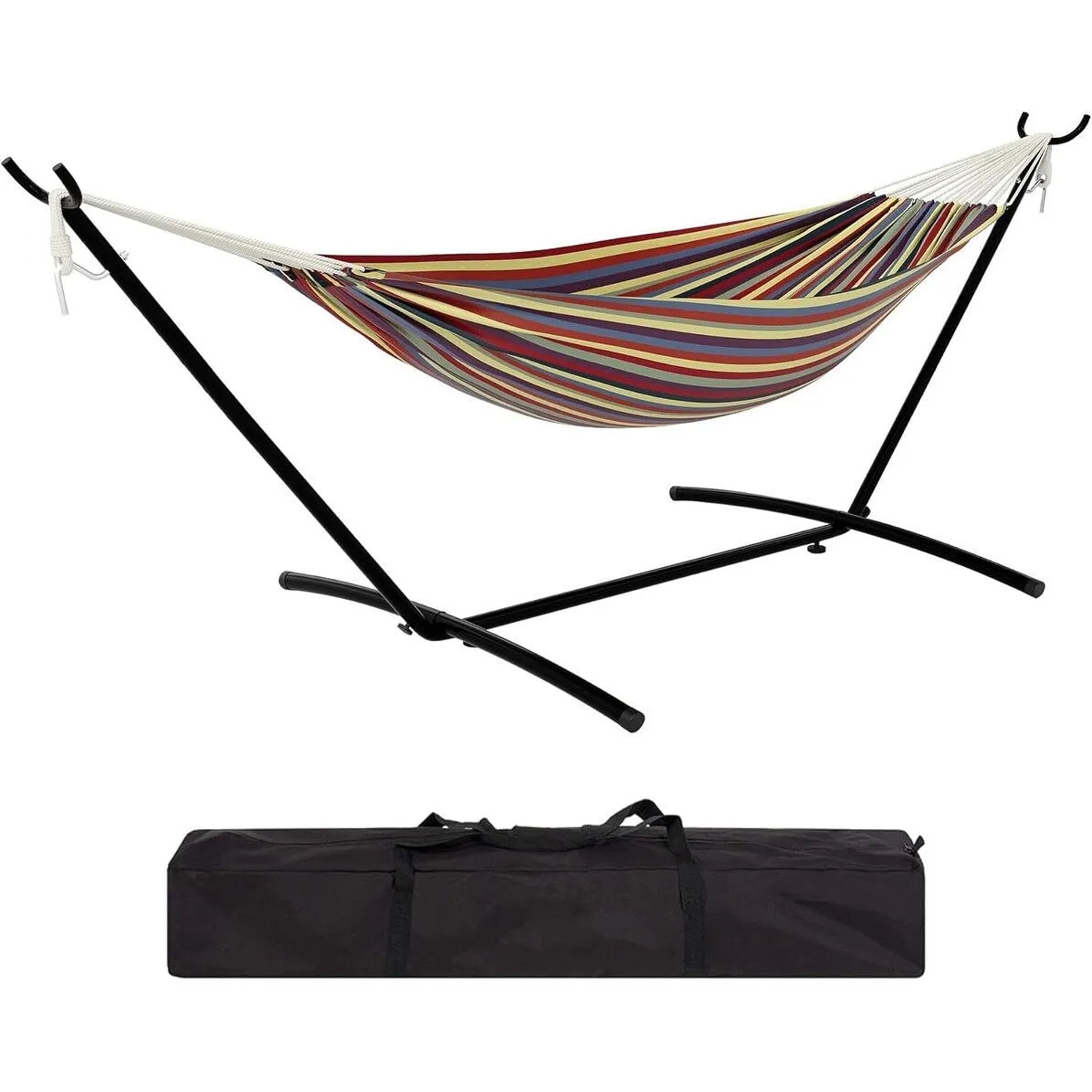 Hammock with Stand for Outside,Outdoor Portable Hammock with Waterproof Carry Bag