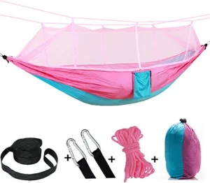 Hammocks Camping Hammock with Mosquito Net, Double Hammocks, Portable Hammocks for Backpacking, Travel, Beach, Backyard, Patio, Hiking