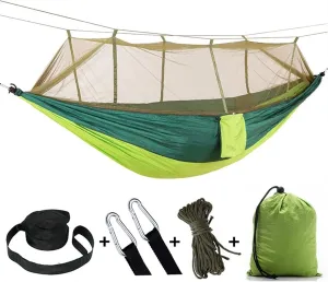 Hammocks Camping Hammock with Mosquito Net, Double Hammocks, Portable Hammocks for Backpacking, Travel, Beach, Backyard, Patio, Hiking