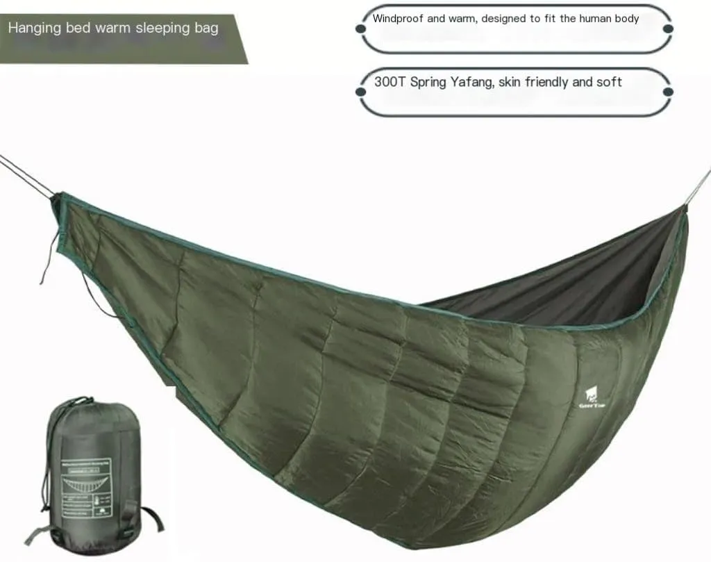 Hammocks Lightweight Nylon Outdoor Hammock Quilt Portable Single Waterproof Camping Double Hanging Chair Warm Camping Hammocks