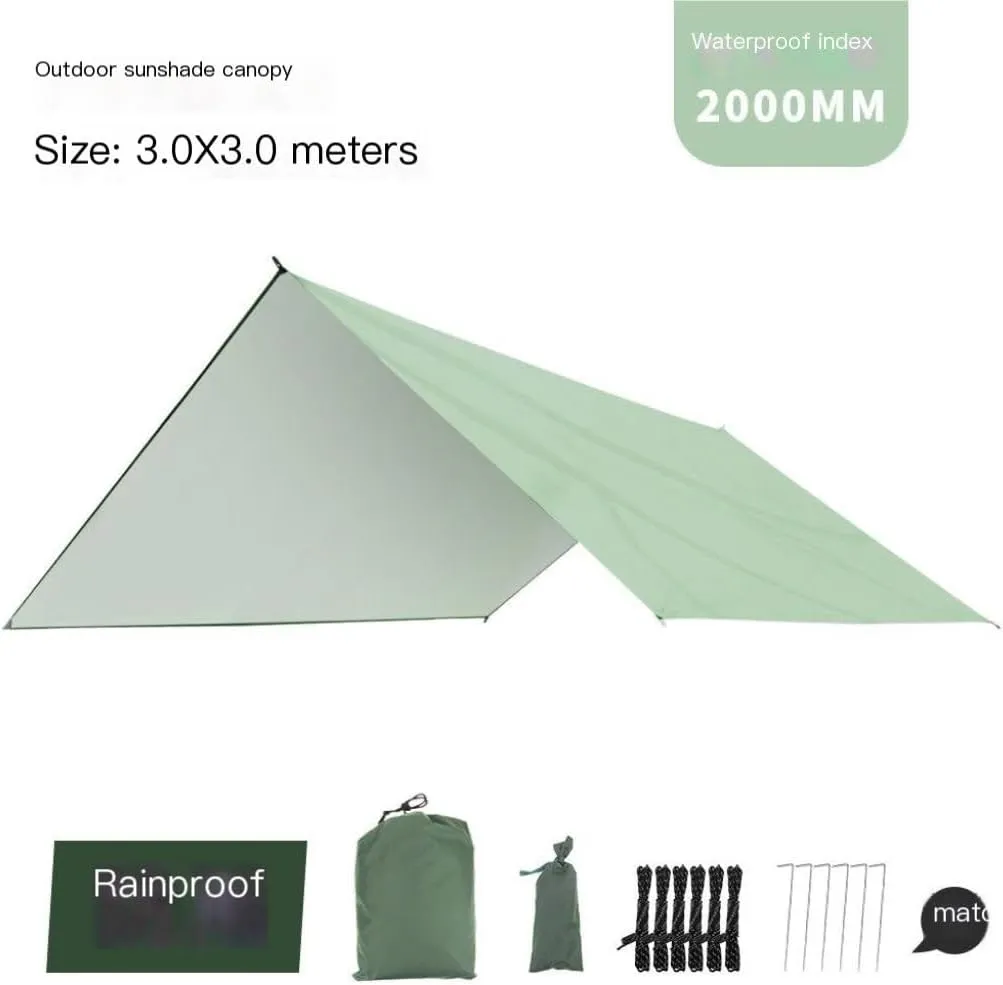 Hamock Outdoor Mosquito Net Hammock Anti-Mosquito Canopy Tent Set Waterproof Portable Sunshade Camping Outdoor Hanmock(Yellow,Small)