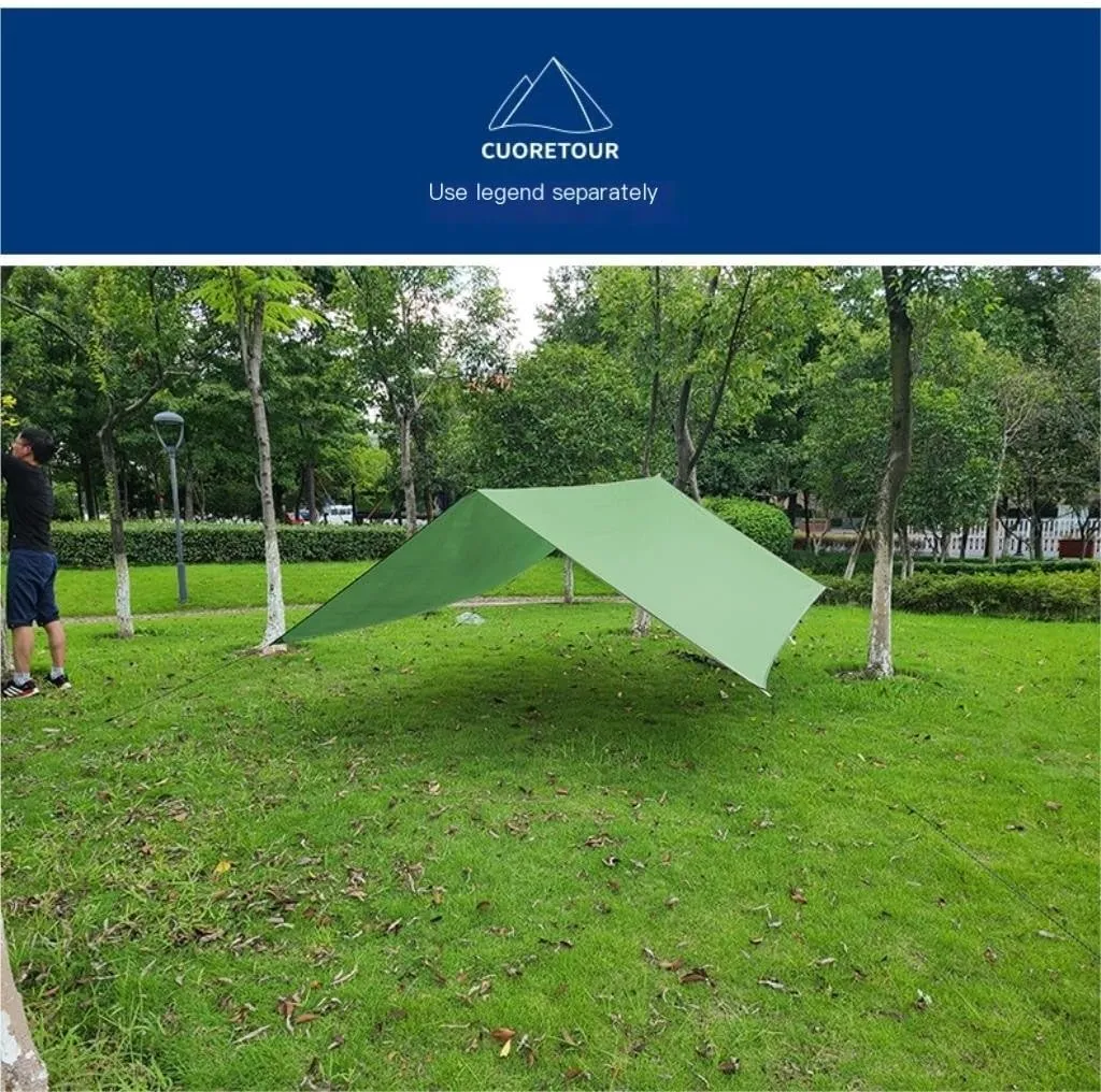 Hamock Outdoor Mosquito Net Hammock Anti-Mosquito Canopy Tent Set Waterproof Portable Sunshade Camping Outdoor Hanmock(Yellow,Small)