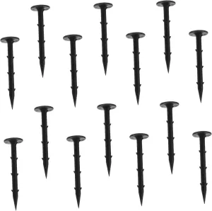 HANABASS 100 Pcs Tent Pegs for Beach Tarp Tent Stakes for Canopy Plastic Ground Nails Easy Installation