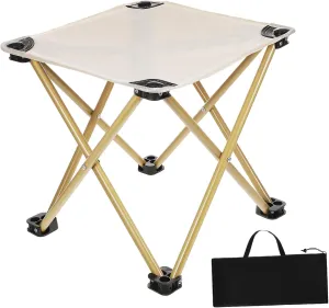HANABASS Folding Camping Stool Portable Collapsible Chair for Outdoor Use Lightweight Heavy Duty Design with Carry Bag for Fishing Hiking Picnics and Camping Activities