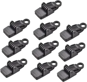 HANABASS Outdoor Tent Fastener Clip Heavy Duty Plastic Tarp Fixing Clamps for Large Tarp Versatile Use
