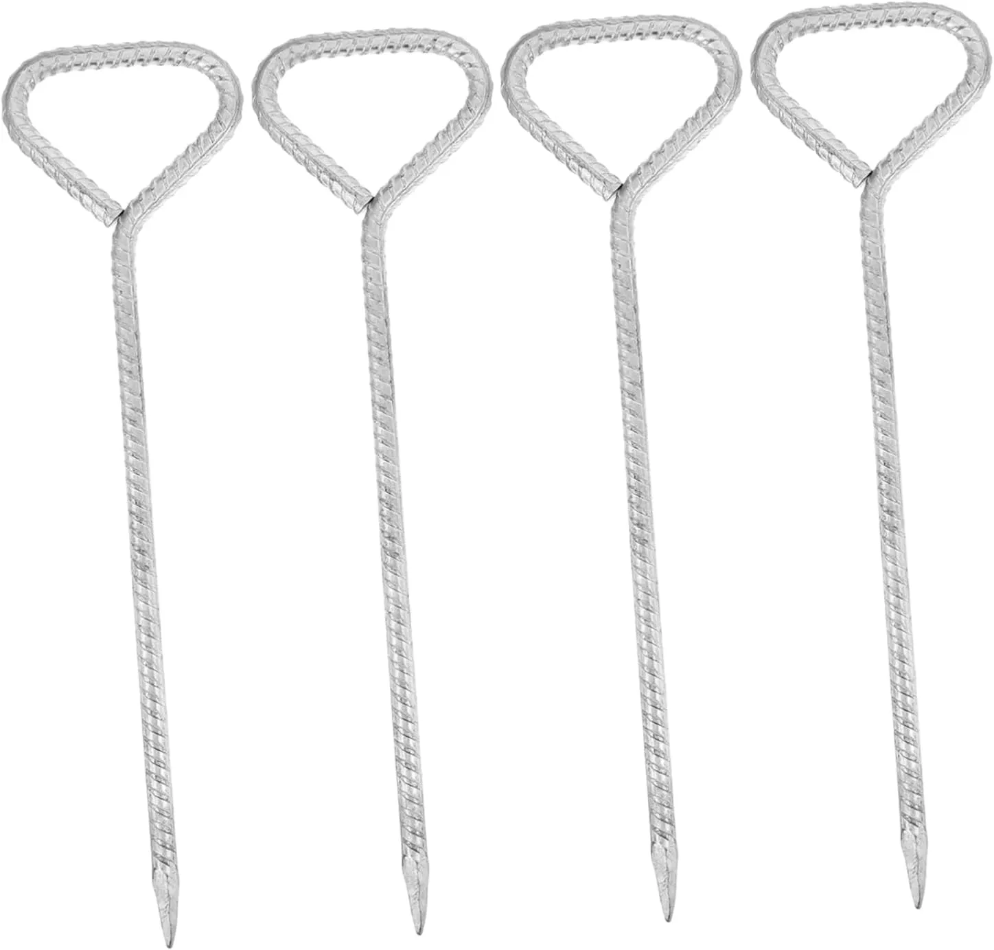 HANABASS Versatile Steel Tent Piles 4pcs Ground Nail for Tents Tarps Outdoor Decor