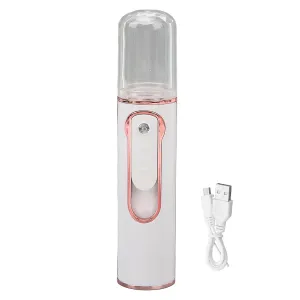Handy Nano Mist Sprayer, Portable Nano Facial, Mini Facial Steamer, USB Rechargeable Mist Sprayer with 30Ml Visual Water, Face Moisturizing, Hydration Refreshing