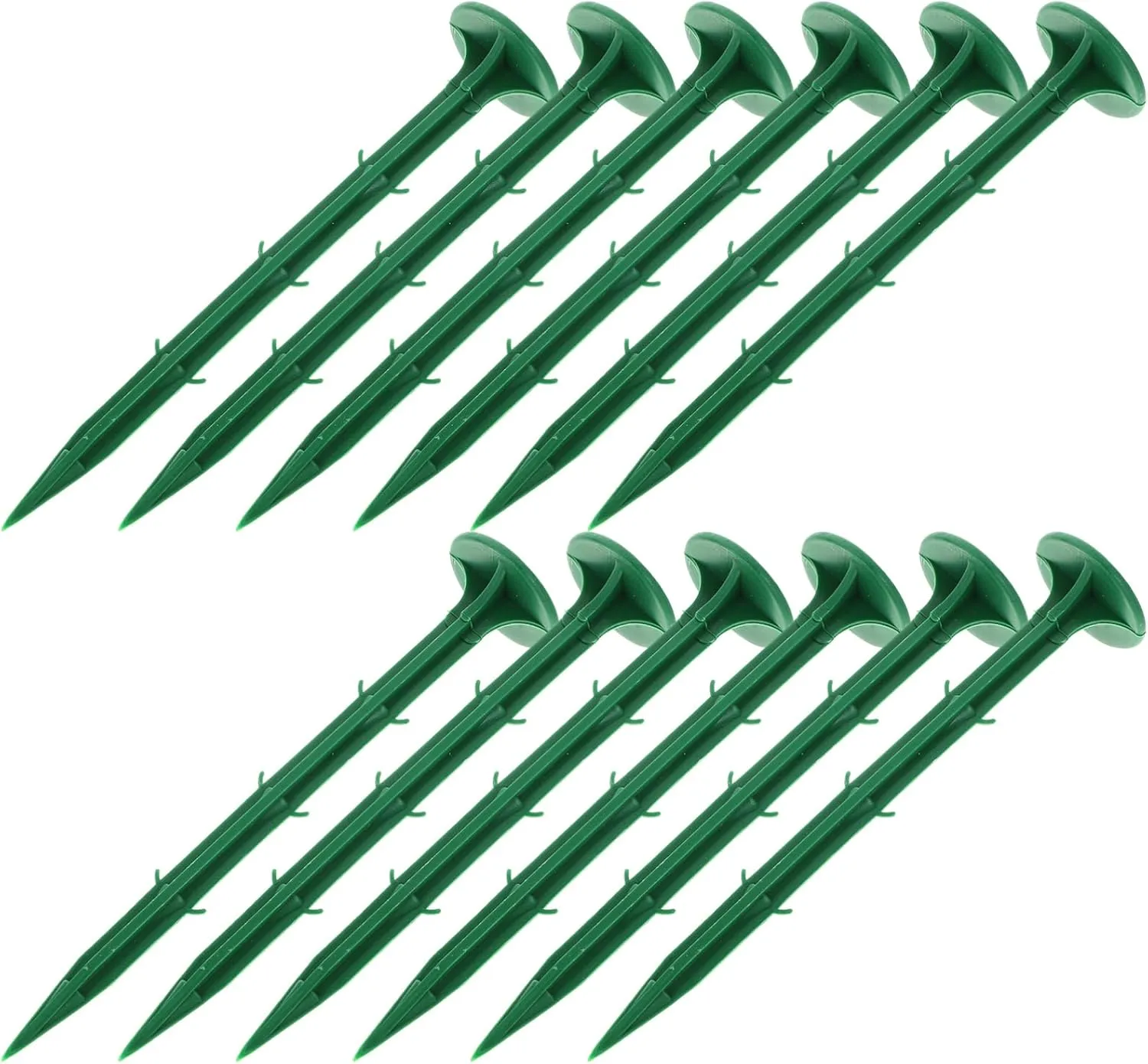 Happyyami 100Pcs Plastic Ground Stakes for Gardening Durable Landscape Fixing Pins for Garden Cloth Sunshade Nets and Tarps Heavy Duty Tent Stakes for Outdoor Use