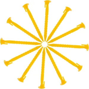 Happyyami 12pcs Heavy Duty Tent Stakes Durable Camping Pegs for Outdoor Tents Canopy Tarp Anchoring Portable Design for Use