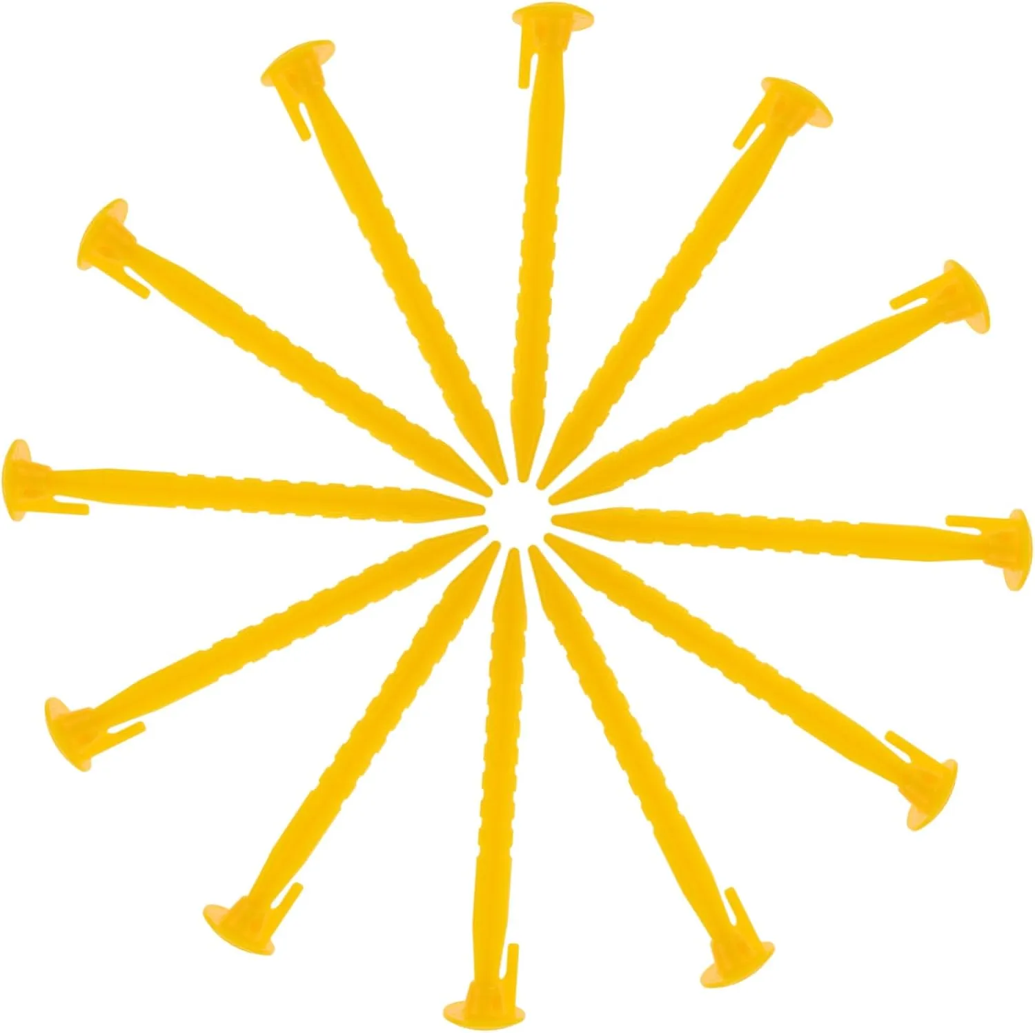 Happyyami 12pcs Heavy Duty Tent Stakes Durable Camping Pegs for Outdoor Tents Canopy Tarp Anchoring Portable Design for Use