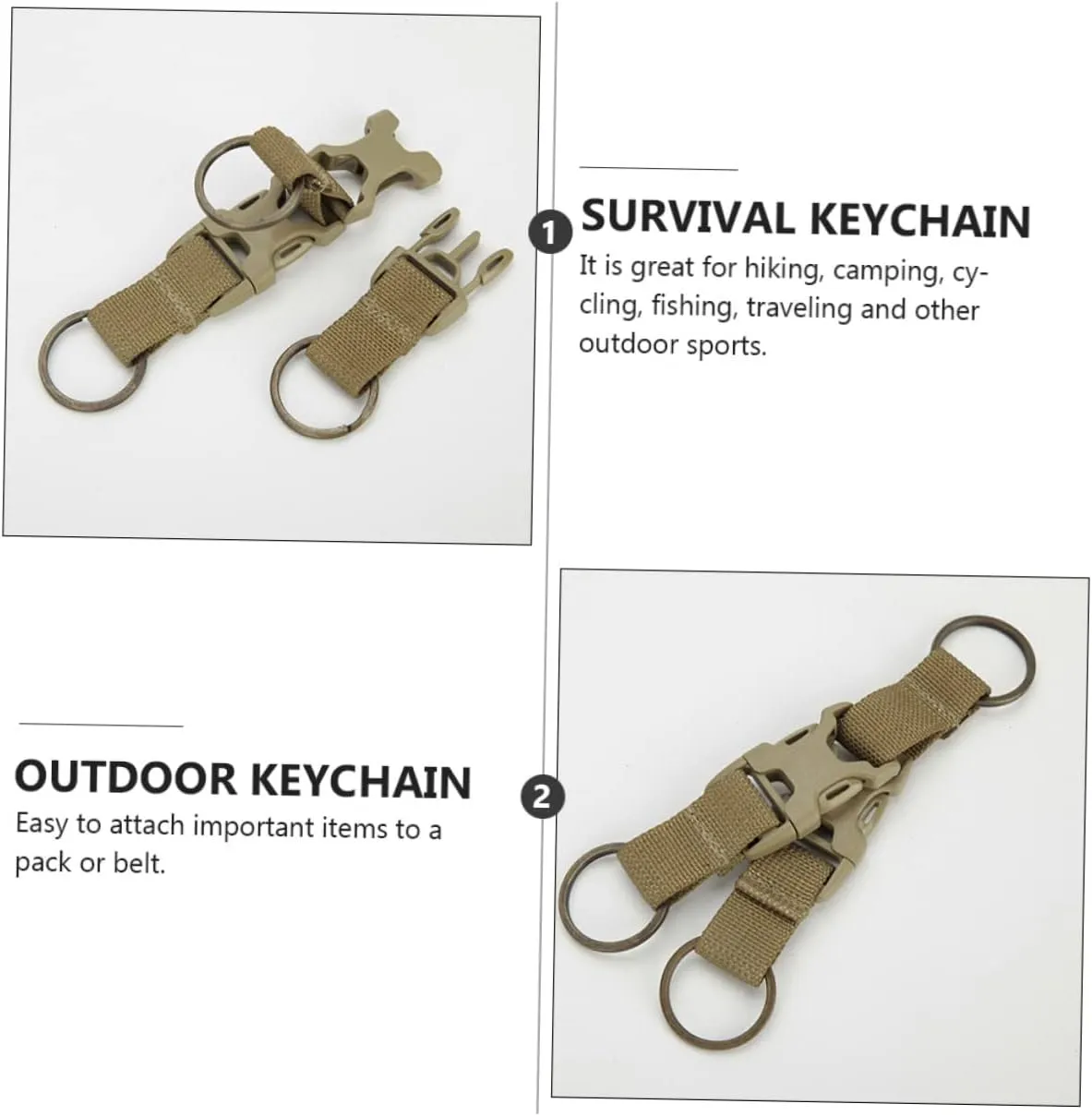 Happyyami Bag Buckle Phone Lanyard Webbing Strap Winch Tey Awning Bungee Cord Cam Large Cable Ties Belt Key Clip