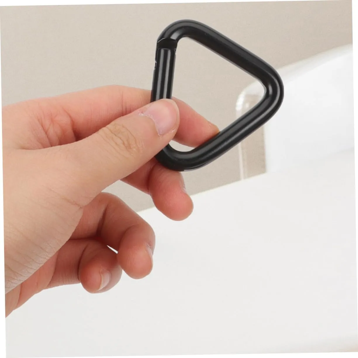 Happyyami Carabiner Hooks Heavy Duty Hook Hanging Buckles Triangle Climbing Buckle Mountain Climbing Clips