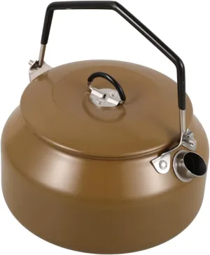 Happyyami Outdoor Portable Stainless Steel Kettle Lightweight Camping Pot with Capacity for Hiking and Outdoor Activities Convenient Water Pot for Camping Supplies