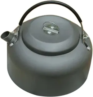 Happyyami Sturdy Camping Kettle 0.8l Aluminum Tea Pot Portable Outdoor Stovetop Water Kettle