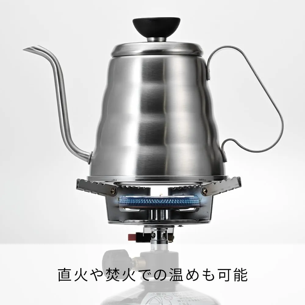 Hario Outdoor V60 Buono Metal Drip Kettle, 700ml, Silver