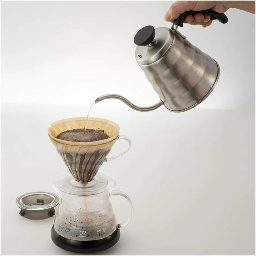 Hario V60 "Buono" Gooseneck Drip Kettle, 700ml, Silver
