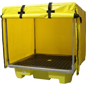 Heavy Duty 2 Drum Bunded Spill Pallet Tarp