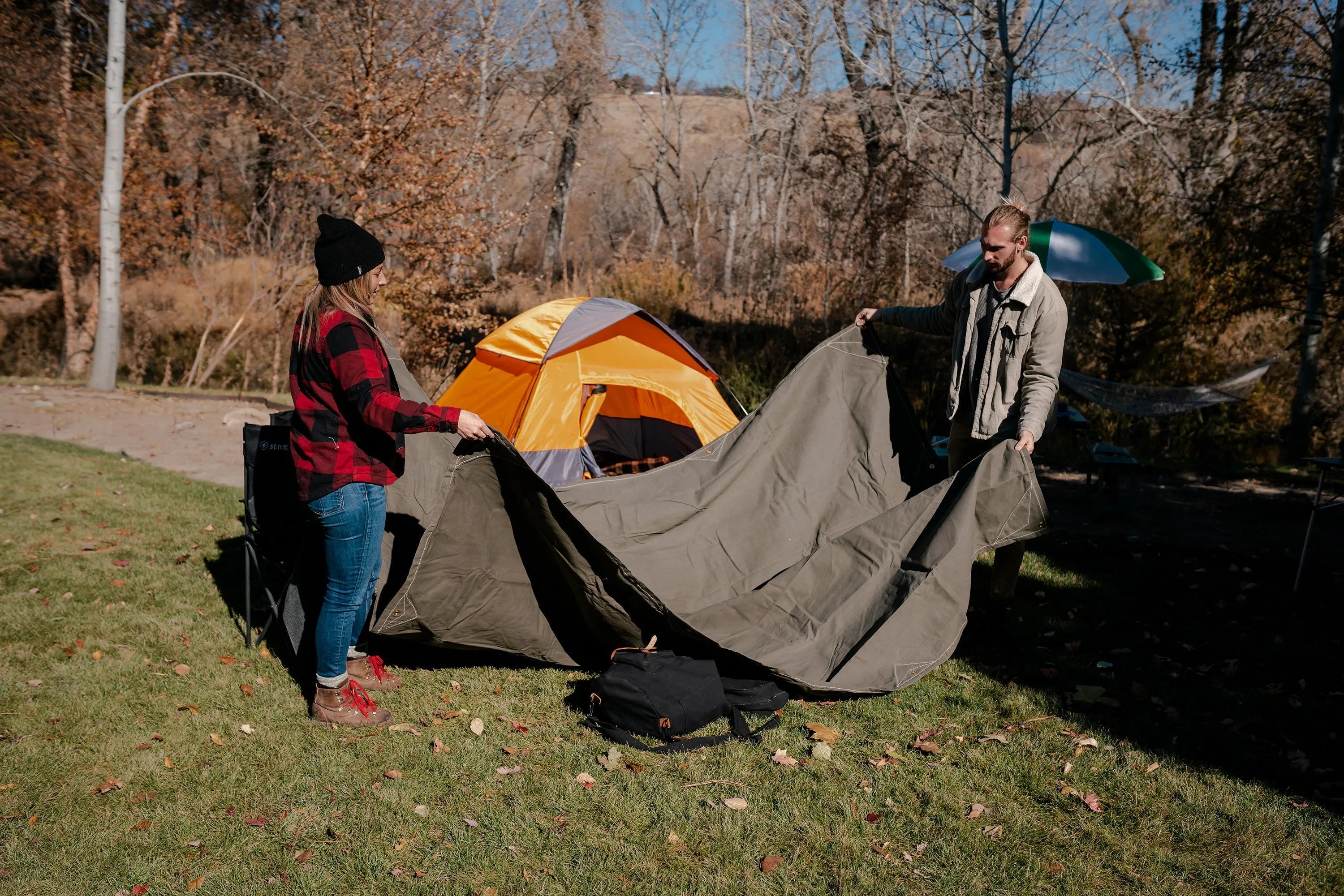 Heavy Duty Canvas Tarp - 5 X 7 Ft