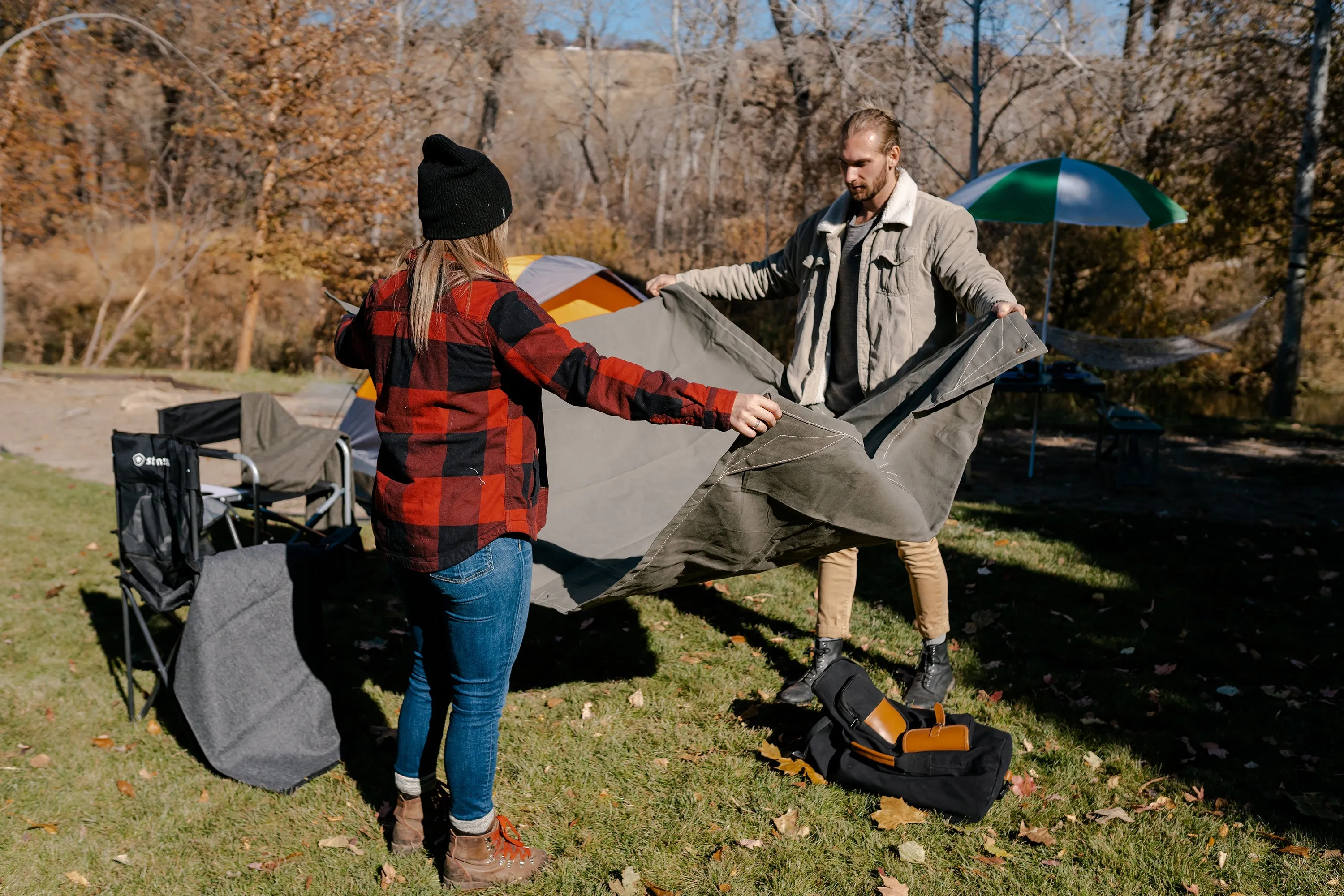 Heavy Duty Canvas Tarp - 5 X 7 Ft