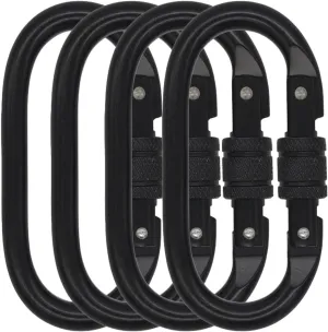 Heavy Duty Carabiner Clip Locking Climbing Carabiner 25kn 5600lbs Hook with Screwgate Multipurpose for Climbing, Rigging, Ropes, Hammocks