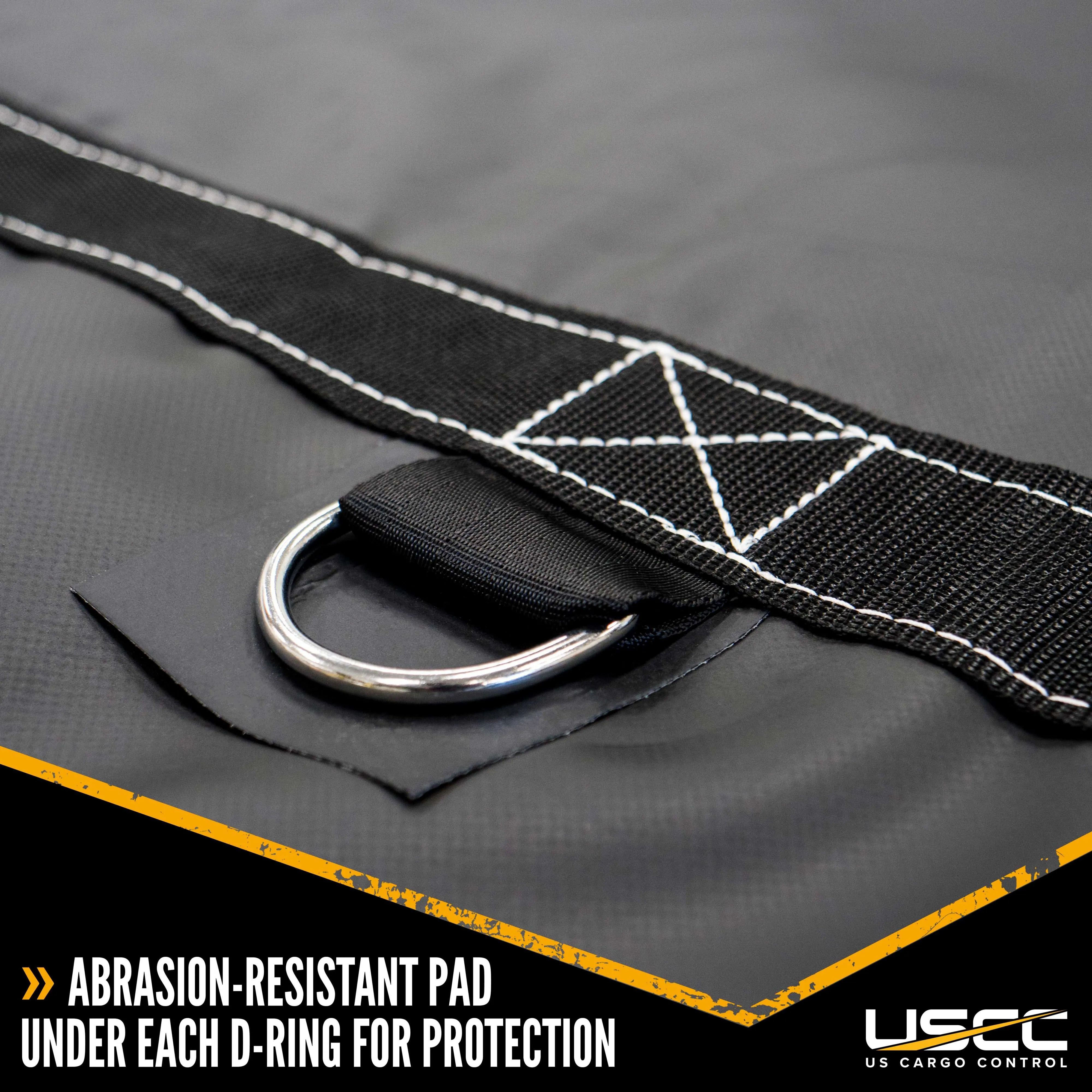 Heavy Duty Coil Tarp - 7'x7'x7' - 18 oz. Black Tarp