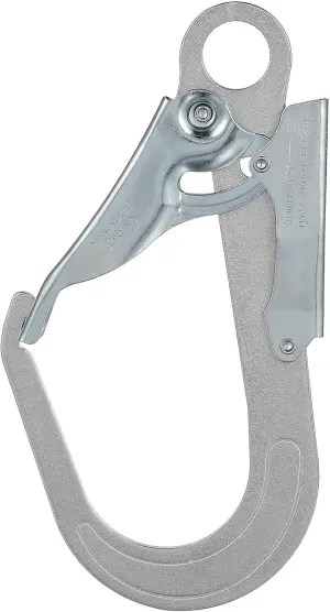 Heavy Duty Forged Auto-Locking Carabiner - Industrial Grade Chrome Plated Safety Hook
