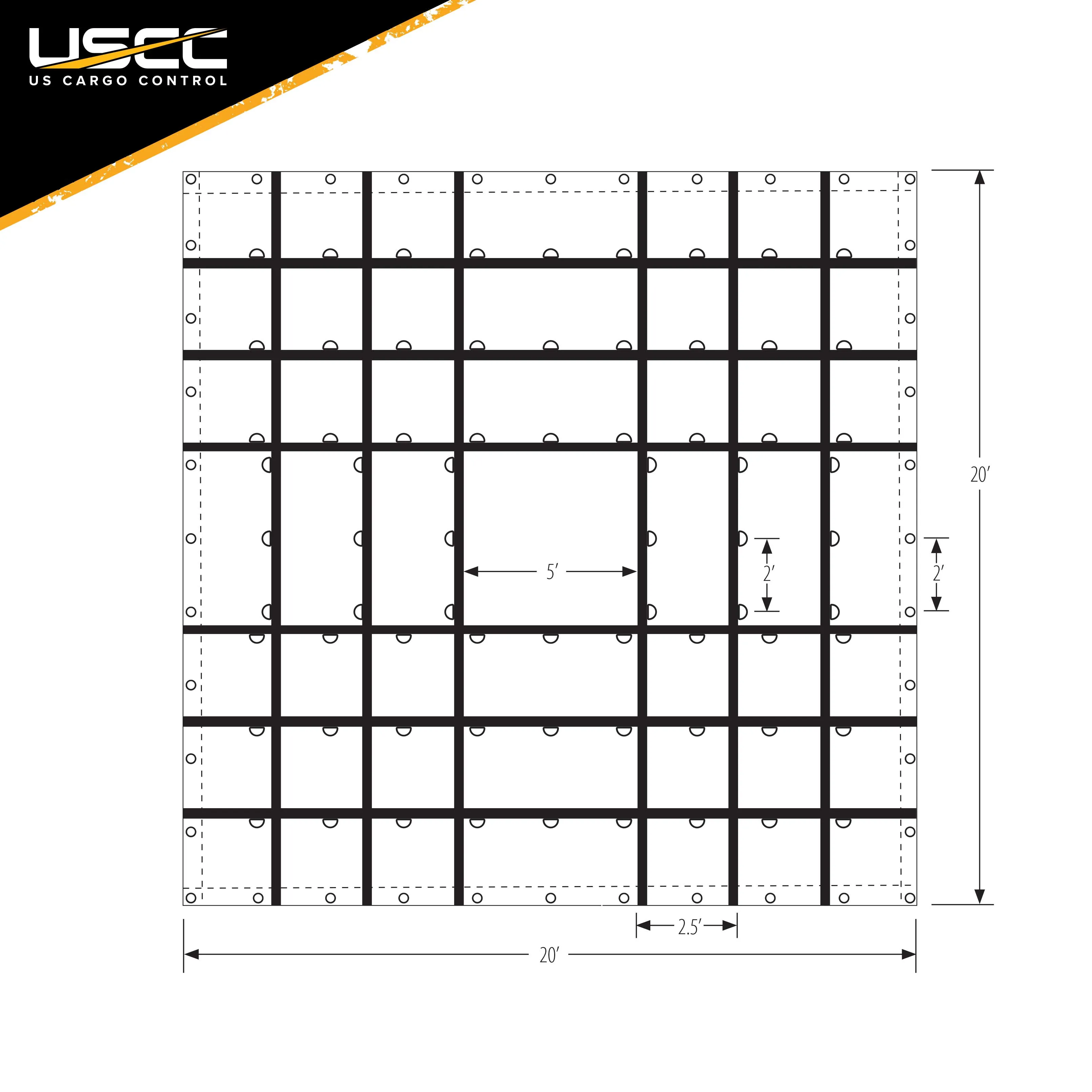 Heavy Duty Machinery Tarp - 20' x 20' - 18 oz. Black Tarp