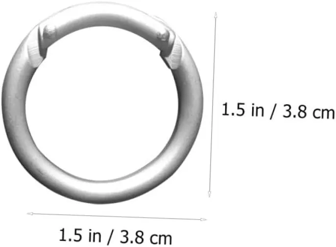 Heavy Duty Outdoor Carabiner Hooks Round Aluminum Alloy Climbing Buckles Multifunctional Key Chain