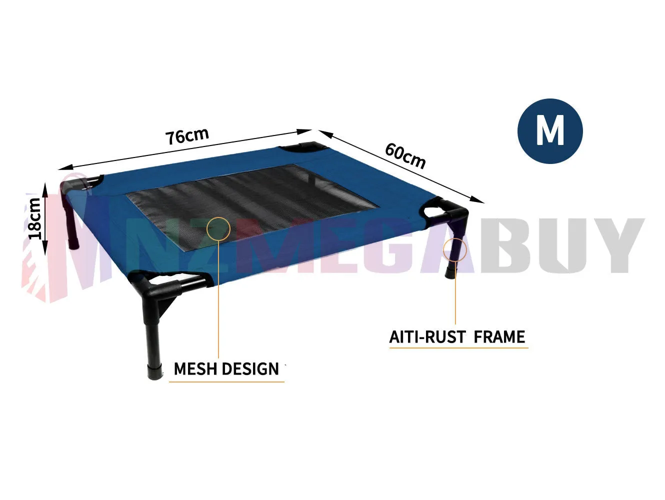 Heavy Duty Pet Dog Bed Trampoline Hammock Canvas *Green *3 Sizes
