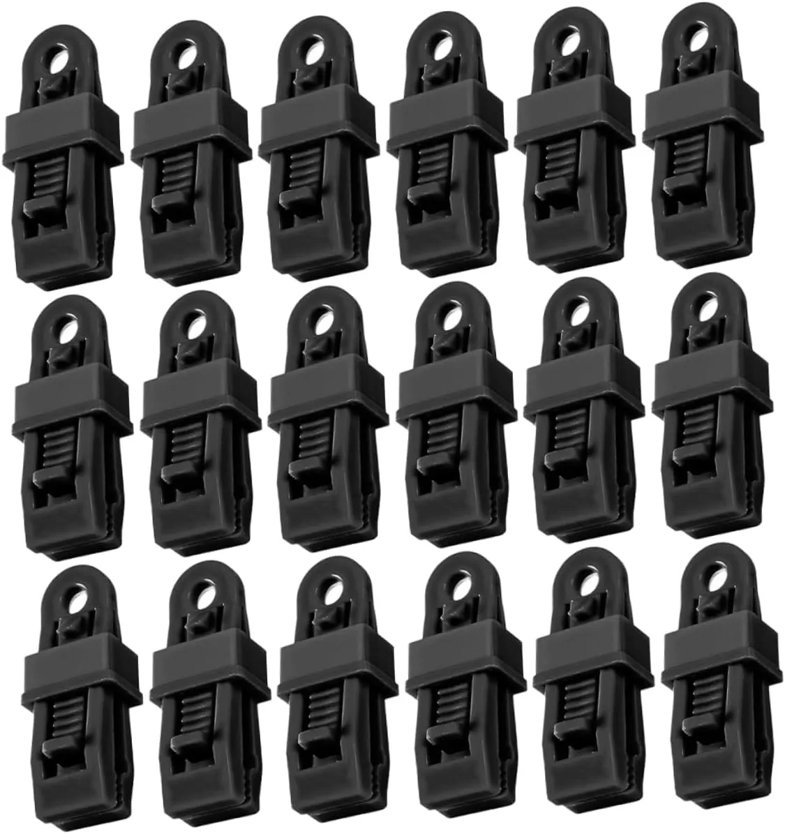 Heavy Duty Tent Clamps 30pcs Tent Clips Reflective Rv Awning Tarp Clamps Practical Outdoor Use