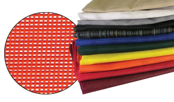 Heavy Duty Vinyl Coated Mesh Tarp - White - 6 Foot x 8 Foot