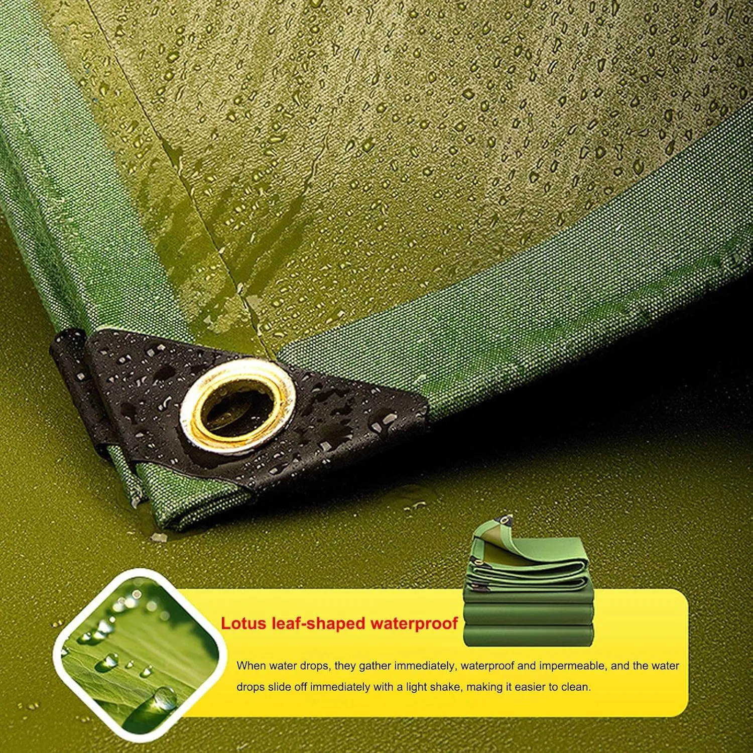 Heavy Duty Waterproof for Outdoors, PVC Coating, Canvas Material, UV Resistant, Multi-Purpose Tarpaulin for Car Boat Camping Firewood Woodpile