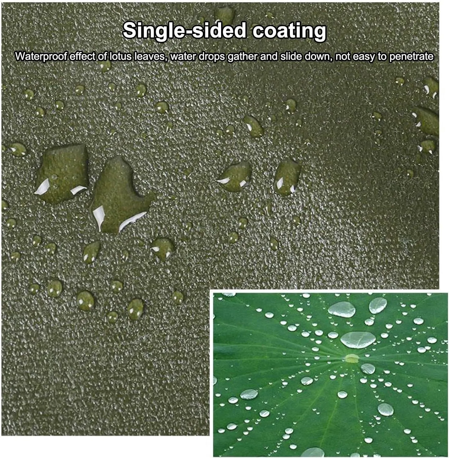 Heavy Duty Waterproof Tarps, Canvas Tarp with Rustproof Grommets, PVC Coating, UV Resistant, Emergency Tarp for Car Boat Camping Firewood Woodpile