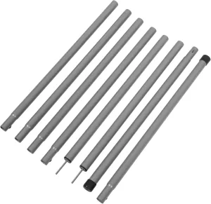 Hemoton 2 Sets Iron Canopy Poles Tent Support Rods for Camping Sturdy Outdoor Awning Replacement Durable Silver Tent Supply for Reliable Shelter in Various Environments