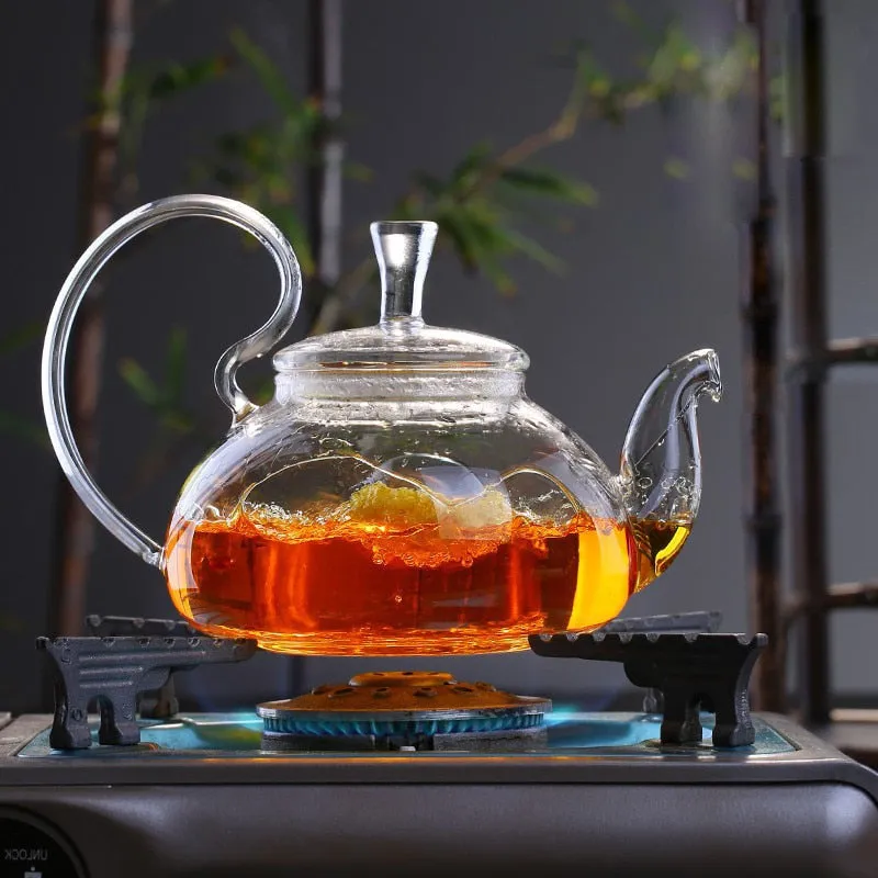 High Handle Glass Tea Kettle*