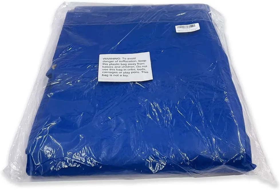 HTTMT- (4.4X6 Feet) 14 Mil Heavy Duty PVC-Coated Tarp Cover for Camping, Awning, Shades, Curtains Tent, Boat, Truck, RV Or Pool Cover Tarpaulin Sheet [P/N: ET-TP01-BLUE]