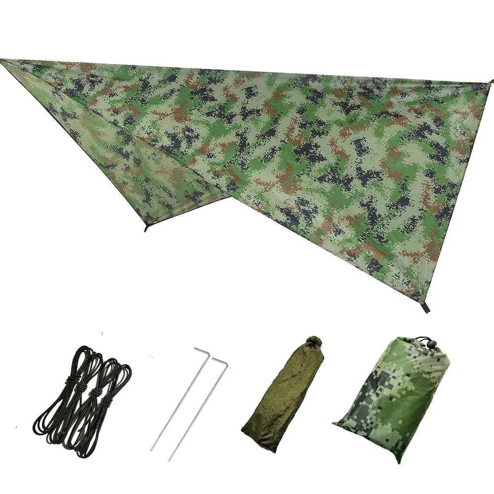 HULIANFU Outdoor Automatic Quick Open Mosquito Net Hammock Tent With Waterproof Canopy Awning Set Hammock Portable Pop-Up