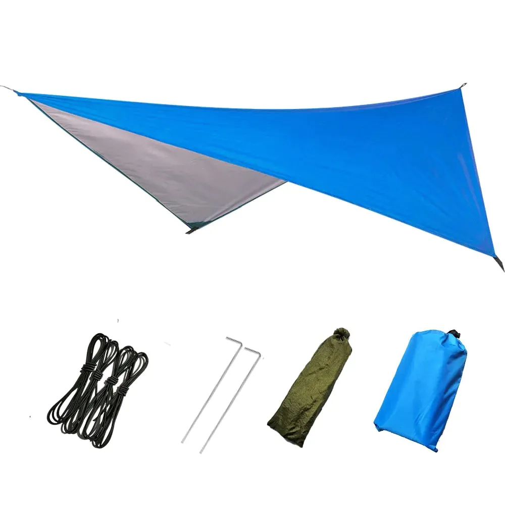 HULIANFU Outdoor Automatic Quick Open Mosquito Net Hammock Tent With Waterproof Canopy Awning Set Hammock Portable Pop-Up