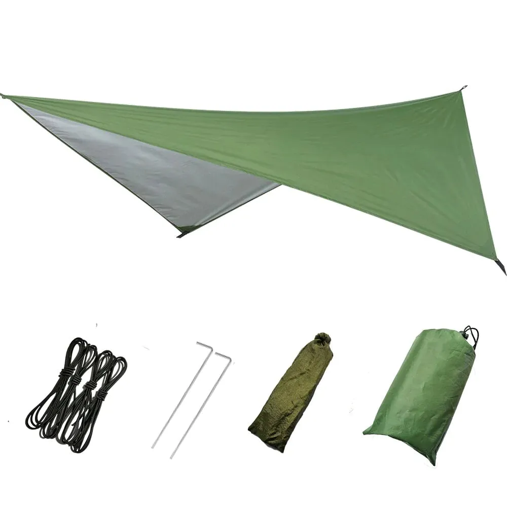 HULIANFU Outdoor Automatic Quick Open Mosquito Net Hammock Tent With Waterproof Canopy Awning Set Hammock Portable Pop-Up