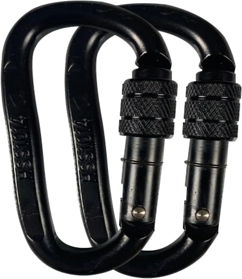Hunter Safety Systems Recon Steel Carabiners - High-Strength, Easy-Locking, and Versatile Clips
