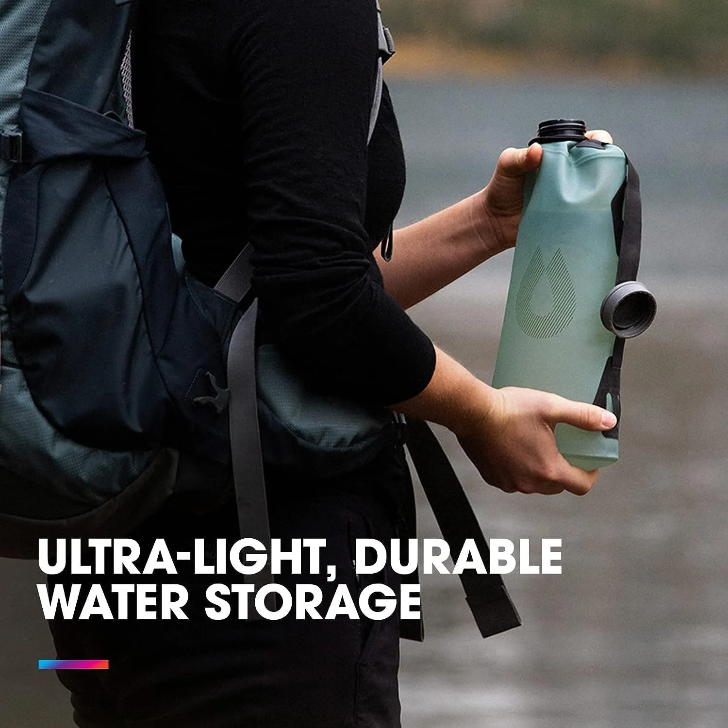 HydraPak Seeker - Collapsible Camping Water Storage (2L, 3L, 4L, 6L, 10L) - BPA & PVC Free, Hydration Reservoir Bag, Leak Proof