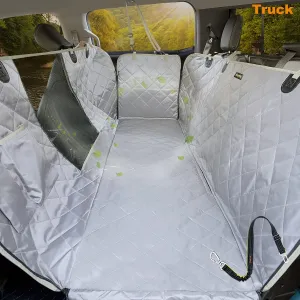 iBuddy Truck Dog Hammock - 100% Waterproof, Machine Washable X-Large Pet Seat Cover with Side Flap for Large SUV and Truck