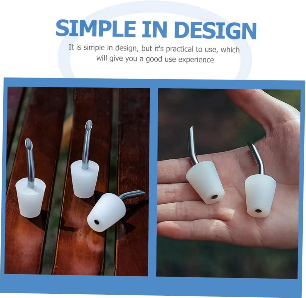 IMIKEYA 4pcs Stainless Steel Kettle Extension Spout Portable Pourer for Camping Outdoor Use Resistant Easy to Clean Design Compact Lightweight