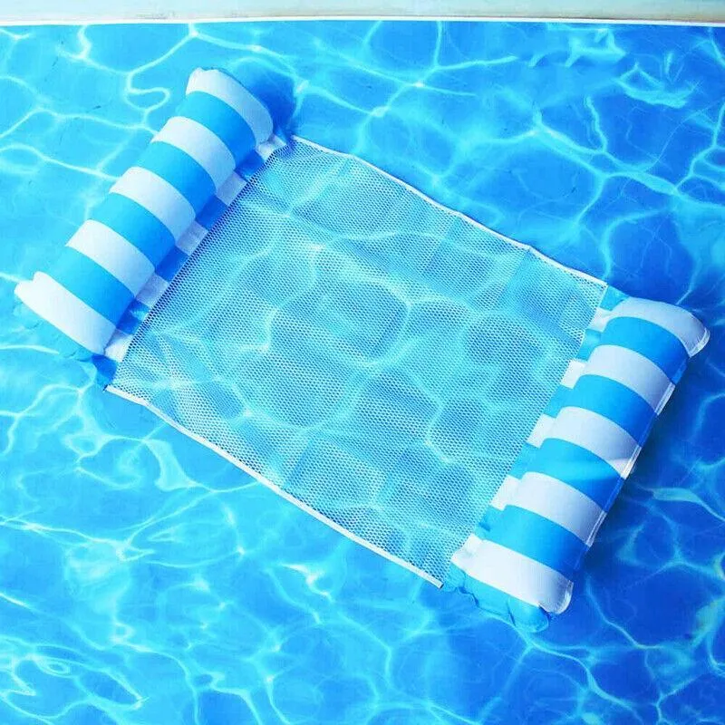 Inflatable Floating Water Hammock Float Pool Lounge Bed Sea Beach Swimming Chair