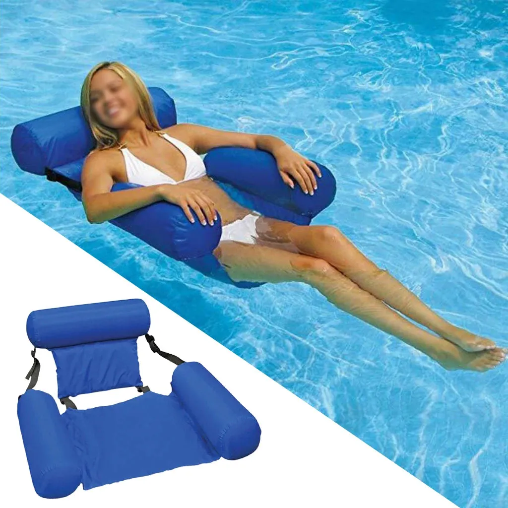 Inflatable Mattresses Water Swimming Hammock Lounge Chairs Pool Sports Toys Float Mat Toys Pools for Adults Floating Bed