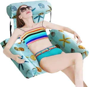 Inflatable Water Hammock - Portable Pool Mattress - Foldable Water Toy Inflatable Raft for Boating Family Vacation Camping Lake Poolside Fishing Beach Outdoor River